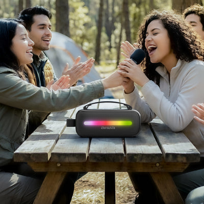 Bocina Karaoke Aiwa Portátil Bluetooth 12W RMS