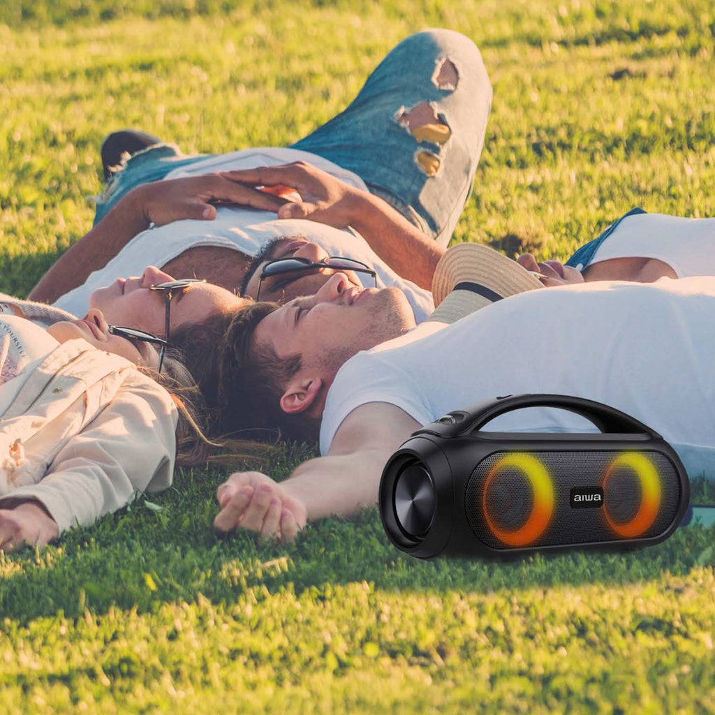 Bocina Bluetooth Portátil Aiwa Resistente al agua 40W RMS con TWS