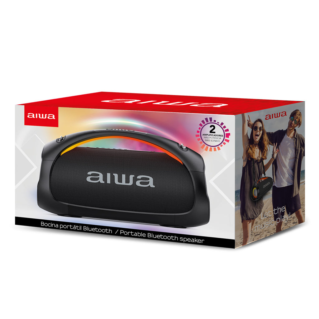 Bocina AIWA AWS544BT boombox Bluetooth 110W RMS IPX6 con Multilink