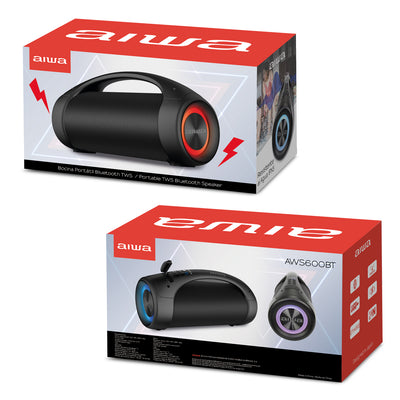 Bocina Aiwa Portátil Cilindrica 50W RMS con TWS