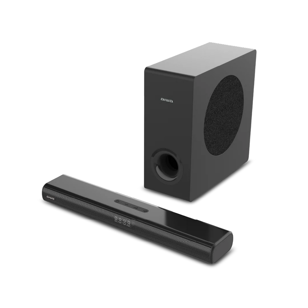 Barra de sonido con subwoofer incluido 2.1 Bluetooth 80W RMS