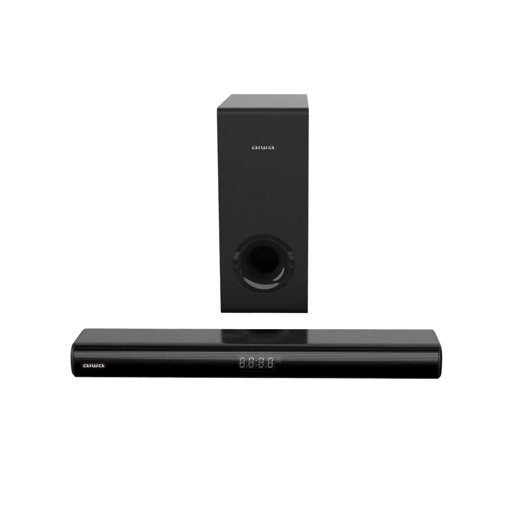 Barra de sonido AIWA AWSBC800WW 2.1 con subwoofer 80W RMS