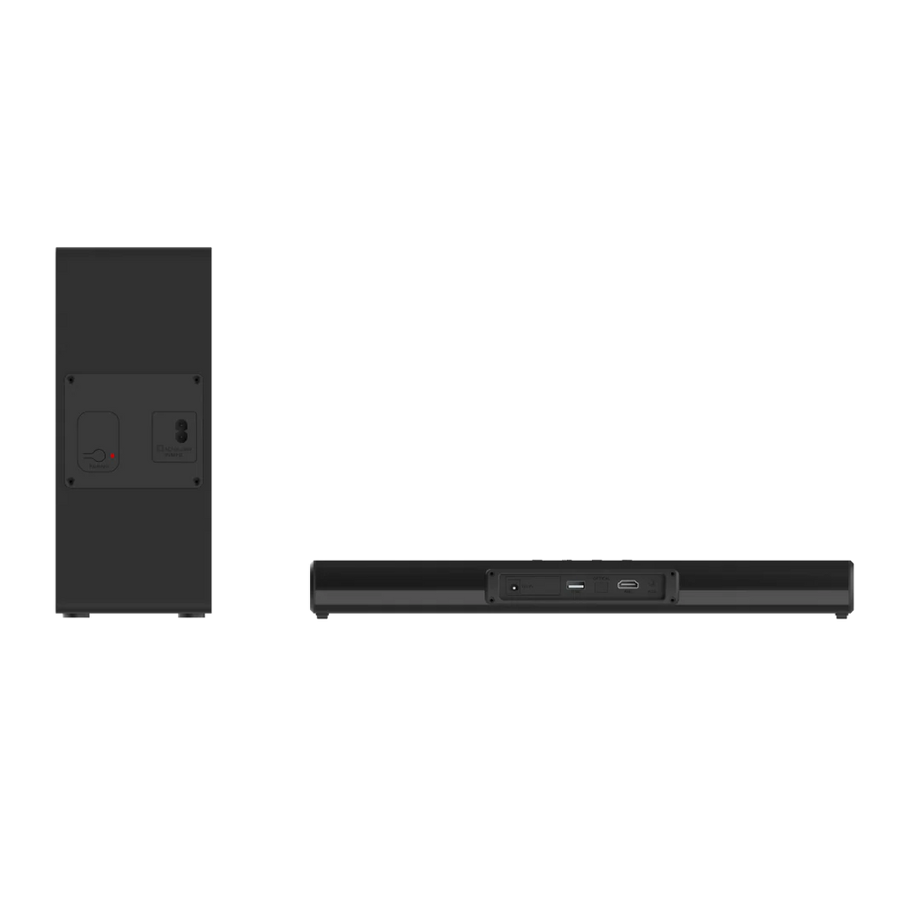 Barra de sonido con subwoofer incluido 2.1 Bluetooth 80W RMS