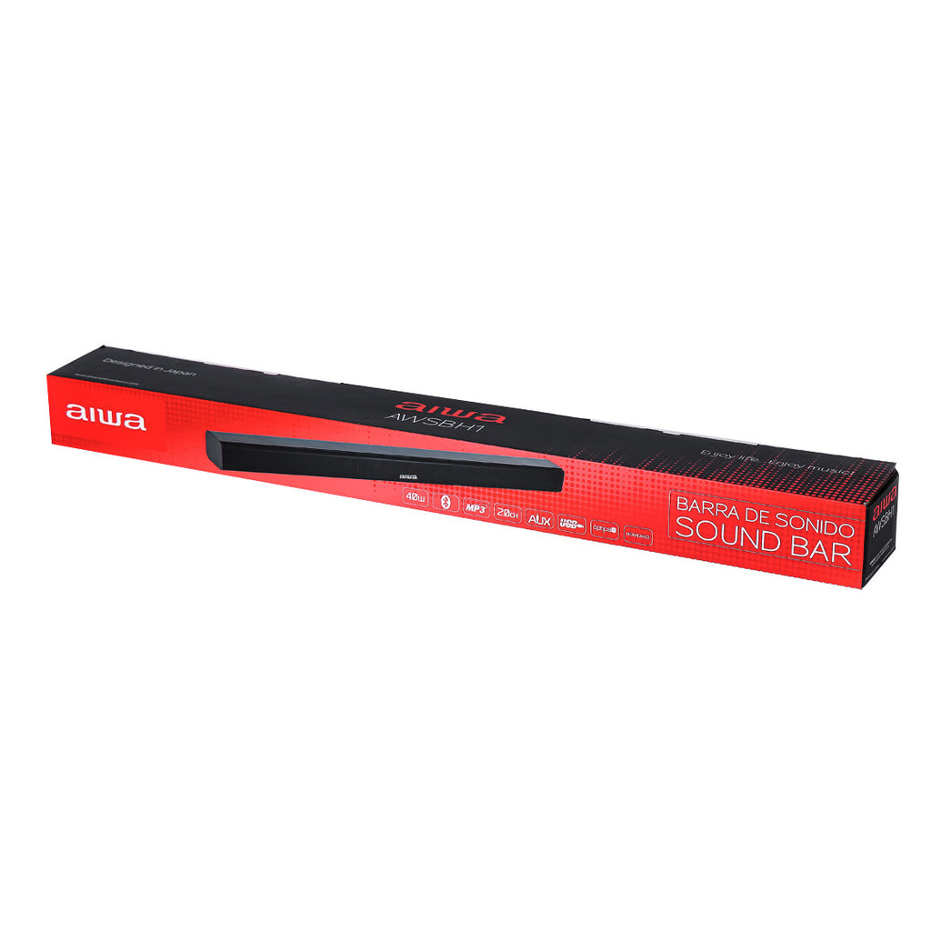 Barra de sonido Aiwa 2.0 Bluetooth 40W RMS