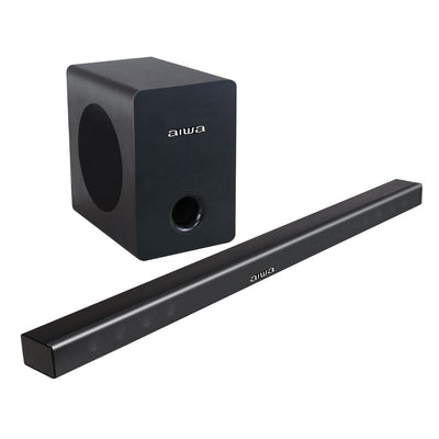 Barra de sonido Aiwa Bluetooth con subwoofer incluido 2.1 120W RMS