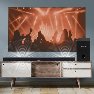 Barra de sonido Aiwa Bluetooth con subwoofer incluido 2.1 120W RMS