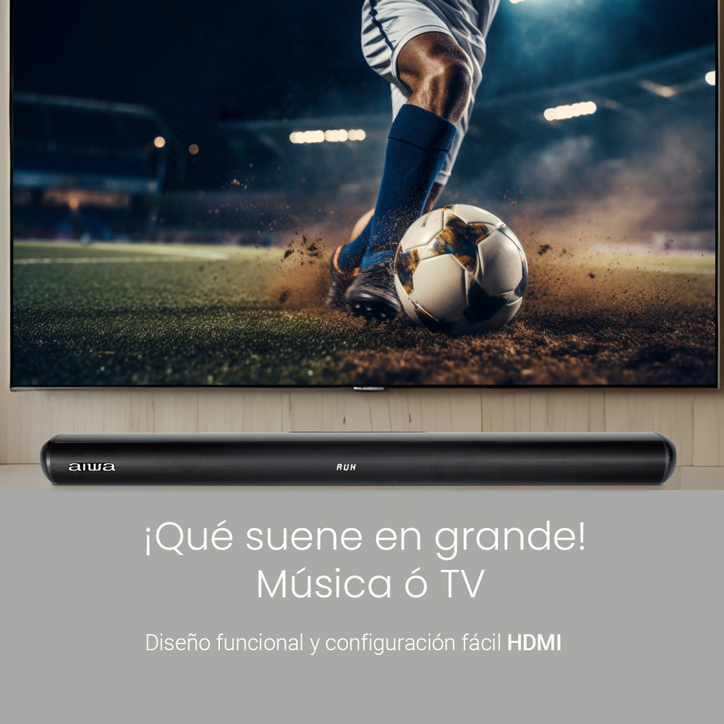 Barra de sonido Aiwa 2.0 Bluetooth 40W RMS