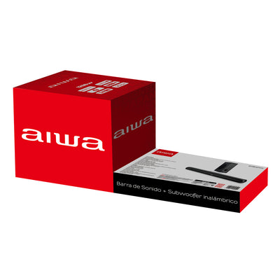 Barra de sonido Aiwa Bluetooth con subwoofer incluido 2.1 120W RMS