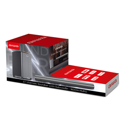Barra de sonido Bluetooth con subwoofer incluido 2.1 160W RMS