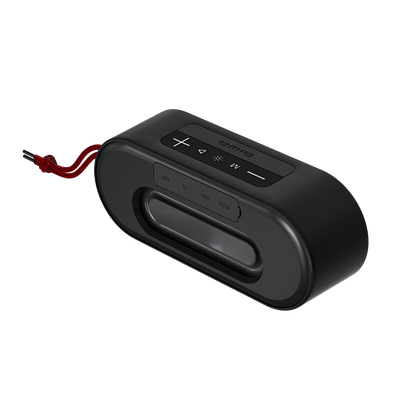 Bocina Portátil Bluetooth Aiwa 20w Ipx5 Radio Fm Aw-sj215 Color Negro