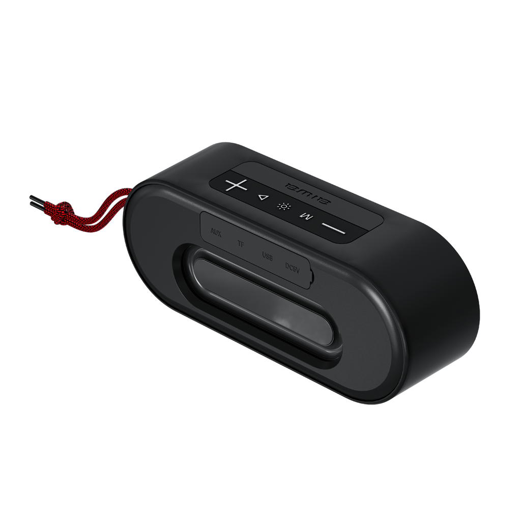 Bocina Portátil Bluetooth Aiwa 20w Ipx5 Radio Fm Aw-sj215 Color Negro