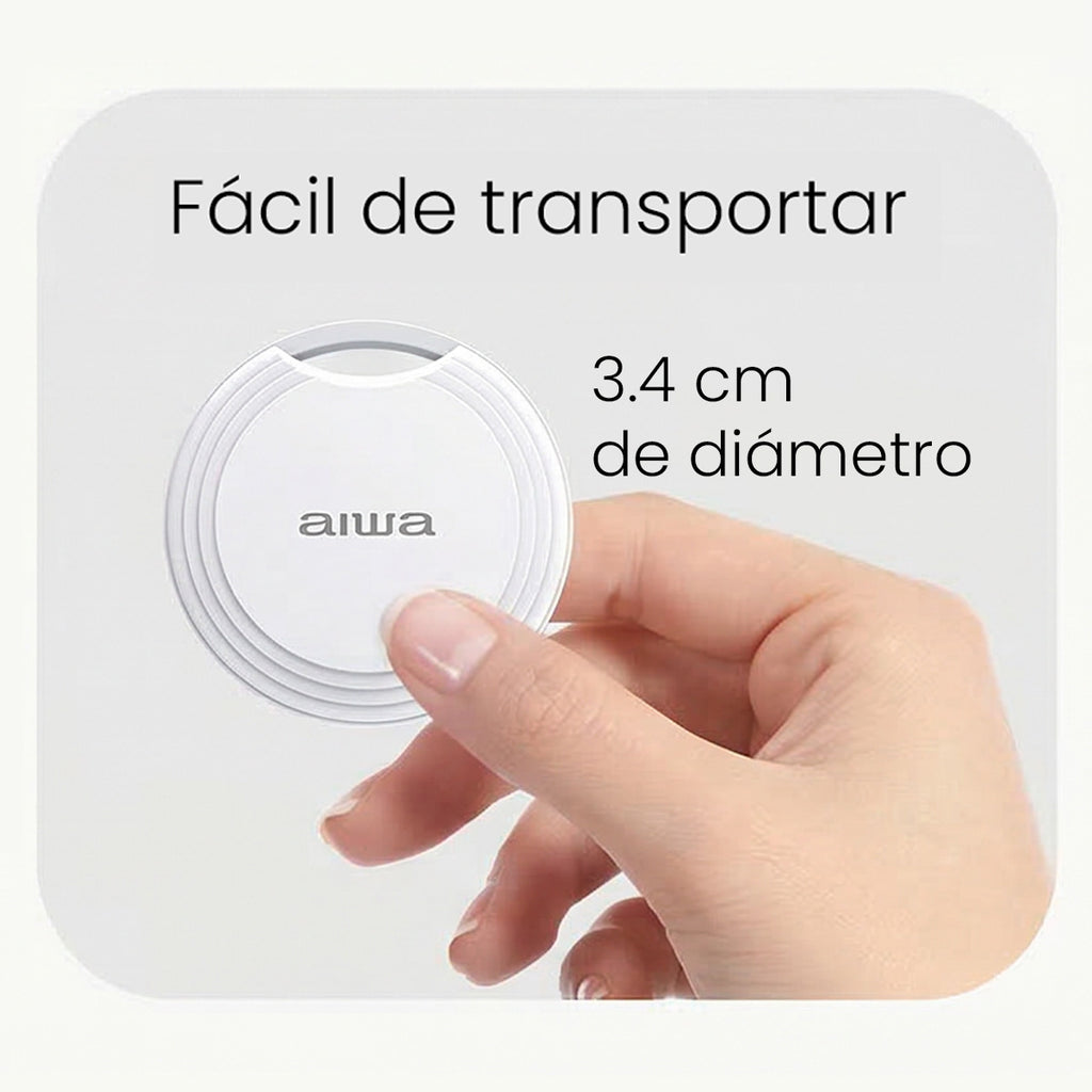 Localizador Inteligente Aiwa AW-TAG Compatible con Apple Find My Bluetooth 5.2