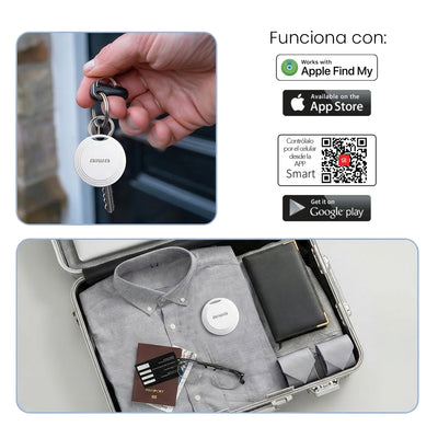 Localizador Inteligente Aiwa AW-TAG Compatible con Apple Find My Bluetooth 5.2