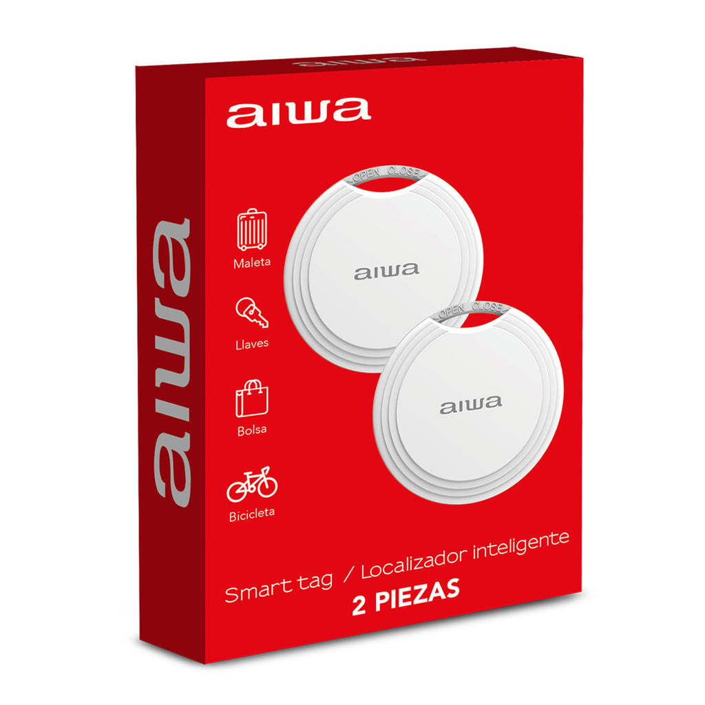 Localizador Inteligente Aiwa AW-TAG Compatible con Apple Find My Bluetooth 5.2
