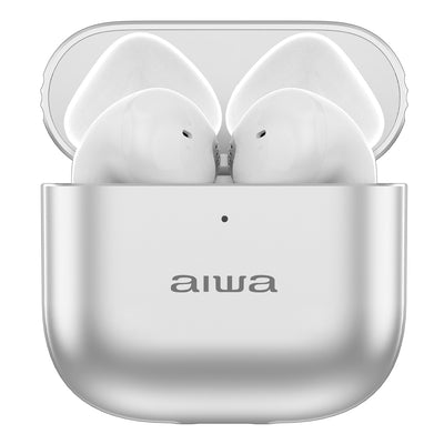 Audífonos Inalámbricos TWS Aiwa AWTWSG6M Blancos Resistente al Agua