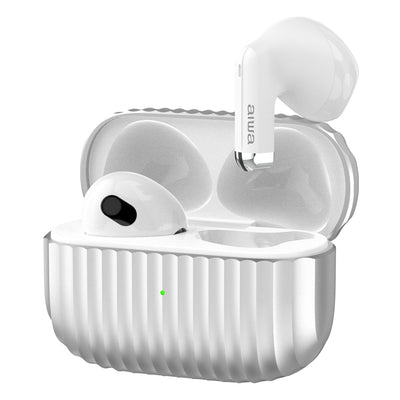 Audífonos Inalámbricos Aiwa Awtwsgm1s Bluetooth 5.4 Tws Blanco
