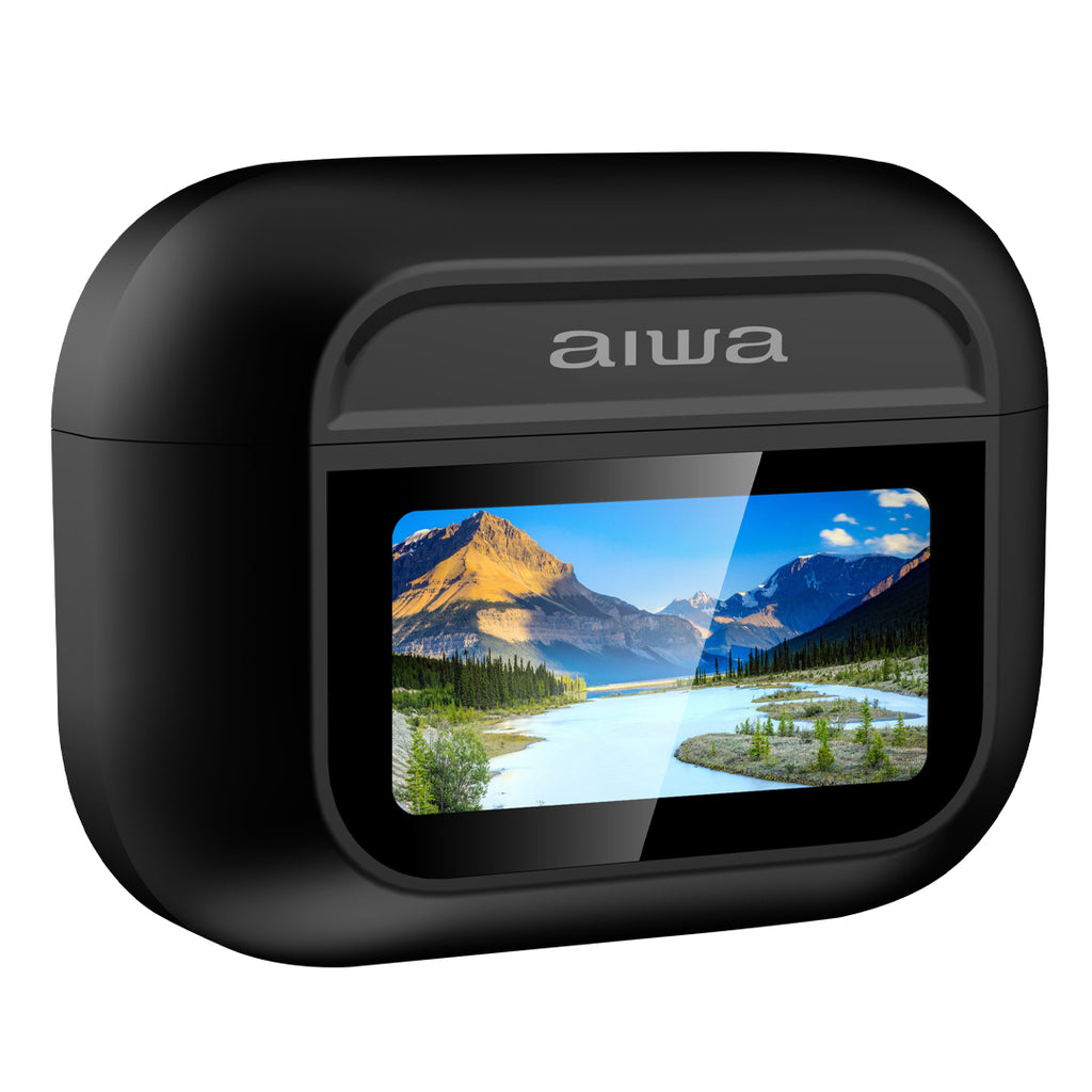 Audífonos AIWA AWTWSGPROW ANC Bluetooth 5.4 con control táctil Negro