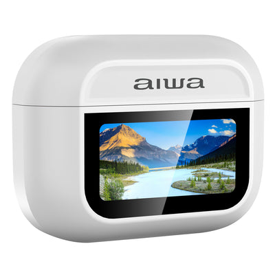 Audífonos AIWA AWTWSGPROW IPX4 para deporte, trabajo y entretenimiento Blanco