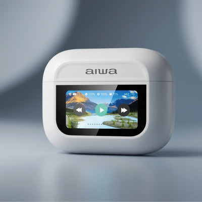 Audífonos AIWA AWTWSGPROW in-ear ANC con Bluetooth 5.4 y pantalla