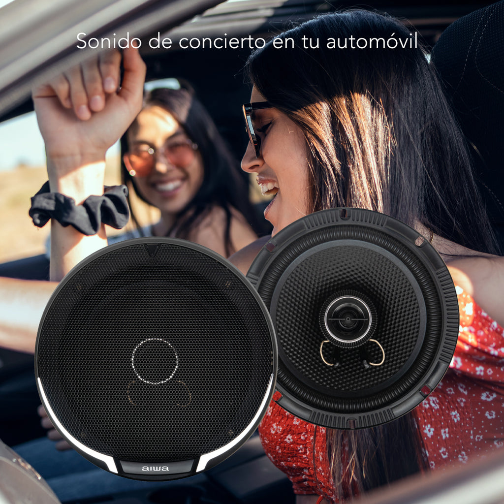 Bocinas AIWA TAW-1633 para auto 16cm coaxiales 6.5”